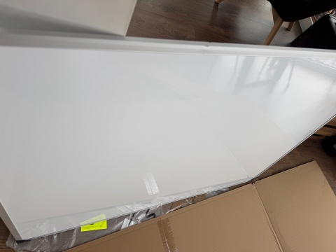 VIZ-PRO dwustronna magnetyczna tablica obrotowa, aluminiowa 120 x 90cm