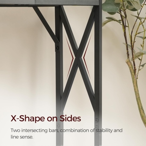 Wąska konsola z gniazdem i portem USB, stolik pomocniczy, zestaw 2 sztuki