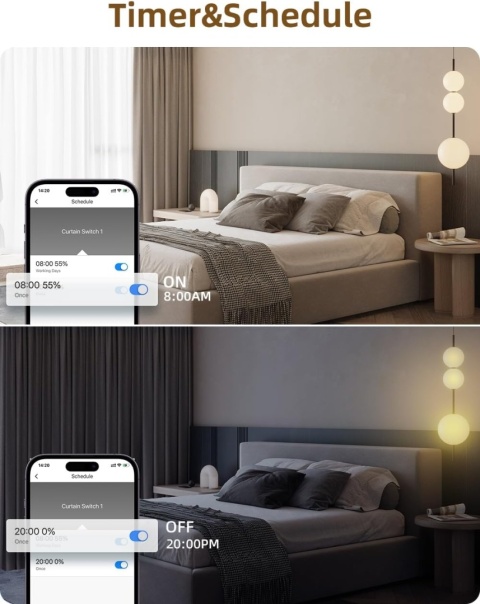 Wlan przełącznik rolety 6,1 generacji, inteligentne sterowanie głosem