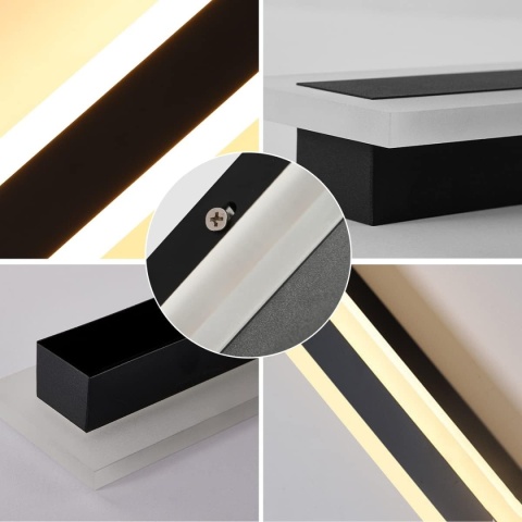 Zewnętrzna Długa Lampa Ścienna LED z Pilotem – 16 W, Ściemnialna 80 cm