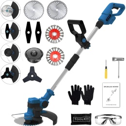 Akumulatorowa podkaszarka do trawy do akumulatorów Makita z 5 rodzajami ostrzy, bezszczotkowa