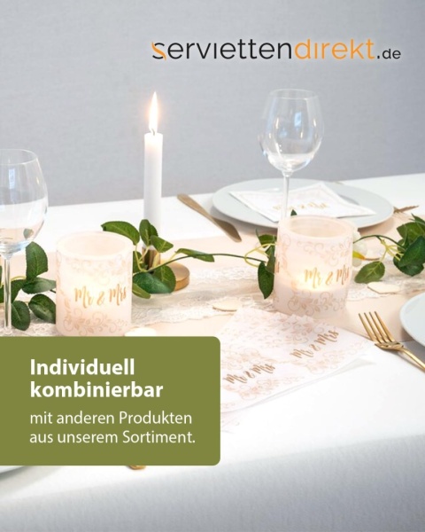 Biały obrus w rolce, obrus na stół, 118 cm x 25 m B2235