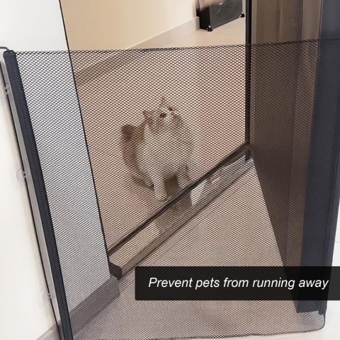 Bramka ochronna na schody wysuwana 110 x 78 cm