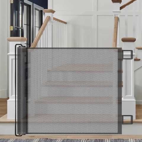 Bramka ochronna na schody wysuwana 110 x 78 cm