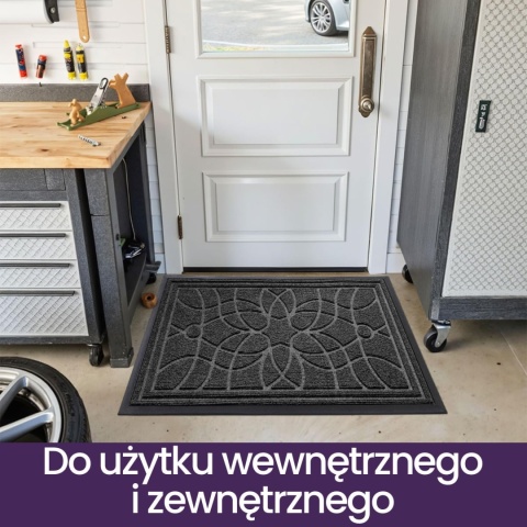 DEXI Wycieraczka do drzwi wejściowych, 90 x 150 cm, antypoślizgowa