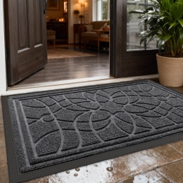 DEXI Wycieraczka do drzwi wejściowych, 90 x 150 cm, antypoślizgowa