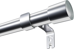 karnisz ze wspornikami wysuwanY karnisz do okien,(220-380 cm, srebrny)