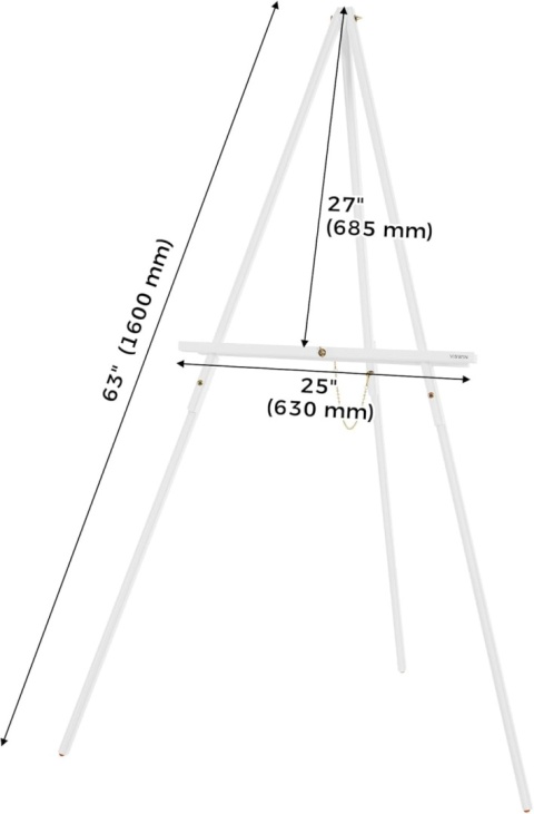 Drewniana Sztaluga VISWIN 160 cm składana zestaw