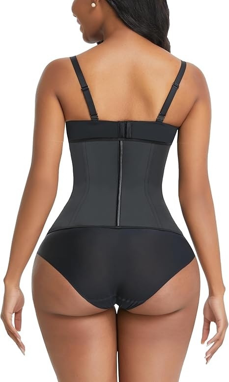 FeelinGirl Wyszczuplający Gorset Lateksowy z 9 Fiszbinami i Płaski Brzuch xxl