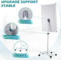 Flipchart Magnetyczny 70x100 Mobilny Tablica Magnetyczna na Kółkach GRATISY