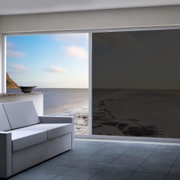 Folia okienna nieprzejrzysta, folia lustrzana, samoprzylepna 75 X 200 CM