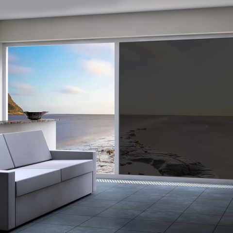 Folia okienna nieprzejrzysta, folia lustrzana, samoprzylepna 75 X 200 CM