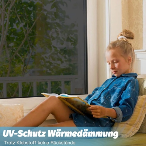 Folia okienna nieprzejrzysta, folia lustrzana, samoprzylepna 75 X 200 CM