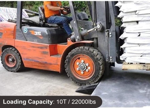 Gumowa rampa progowa krawężnikowa podjazd 100 x 25 x 10 cm