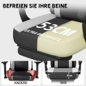 HapGIFT fotel gamingowy, ergonomiczny z podnóżkiem, z funkcją masażu