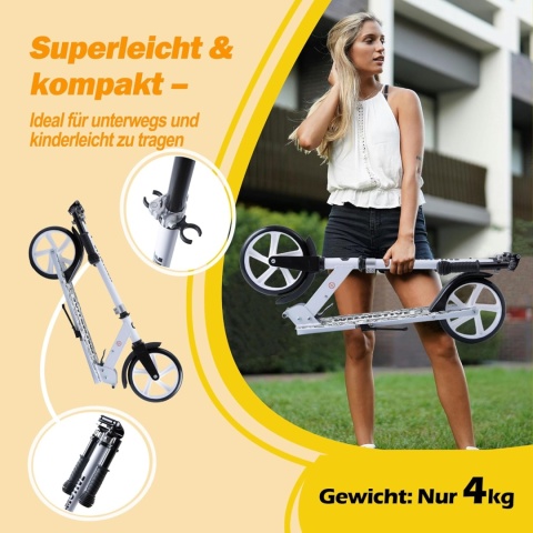 Hulajnoga miejska składana dla dzieci i dorosłych do 100kg Welmotive