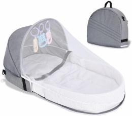 ŁÓŻECZKO TURYSTYCZNE SKŁADANE NAMIOT Z MOSKITIERĄ 82CM