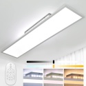 Lampa sufitowa LED, możliwość ściemniania, 120 x 30 cm, z pilotem