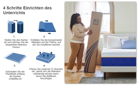 Materac 120x200 kieszeniowy ŚREDNIO TWARDY dwustronny pocket BLANCO