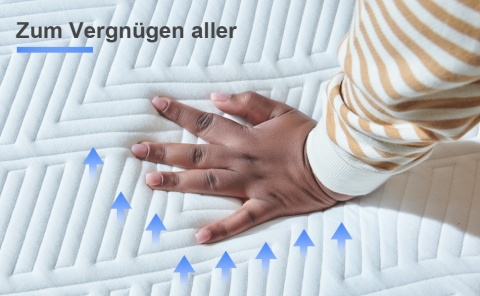 Materac 120x200 kieszeniowy ŚREDNIO TWARDY dwustronny pocket BLANCO