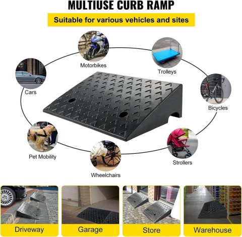 NAJAZD SAMOCHODOWY 15 CM NA KRAWĘŻNIK PODJAZD KRAWĘŻNIKOWY RAMPA