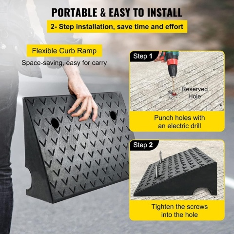 NAJAZD SAMOCHODOWY 15 CM NA KRAWĘŻNIK PODJAZD KRAWĘŻNIKOWY RAMPA