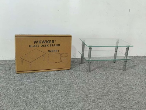 PODSTAWKA POD MONITOR, stojak 2sztuki, szklany z regulacją wysokości