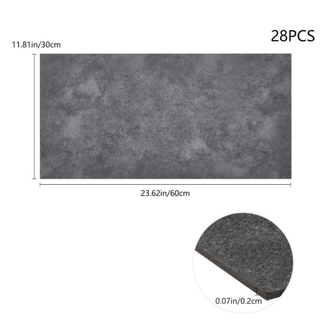 NMOZATA Wykładzina podłogowa wodoodporna,samoprzylepna, 28 płytek, 30 x 60 cm