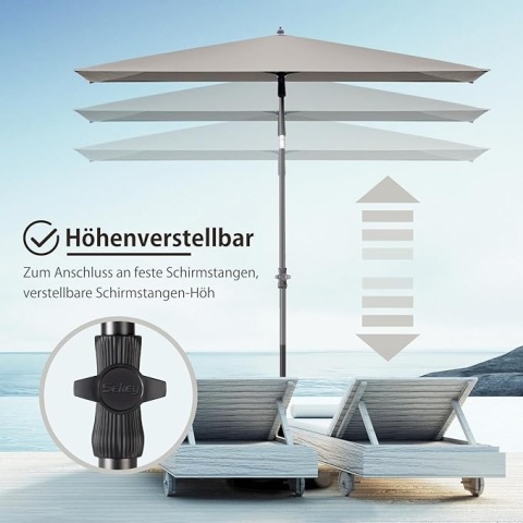 Parasol Ogrodowy Balkownowy Sekey 210 x 140 cm