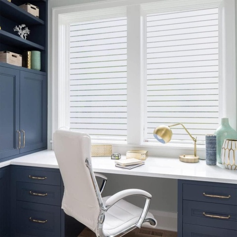 Shackcom Folia okienna folia maskująca na okno, 90 x 400 cm, samoprzylepna