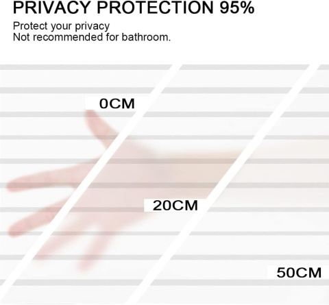 Shackcom Folia okienna folia maskująca na okno, 90 x 400 cm, samoprzylepna