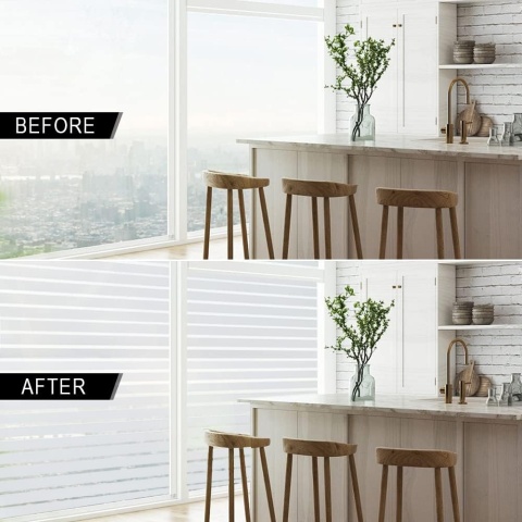 Shackcom Folia okienna folia maskująca na okno, 90 x 400 cm, samoprzylepna