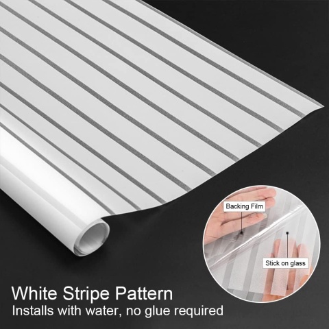 Shackcom Folia okienna folia maskująca na okno, 90 x 400 cm, samoprzylepna