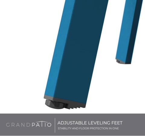 Stolik kawowy Grand Patio Niebieski Stalowy Stylowy 70 x 70 x 40 cm