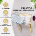 Suszarka Ścienna Składana METALOWA 80cm Wisząca Rozkładana na pranie mocna