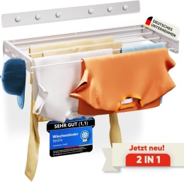 Suszarka Ścienna Składana METALOWA 80cm Wisząca Rozkładana na pranie mocna
