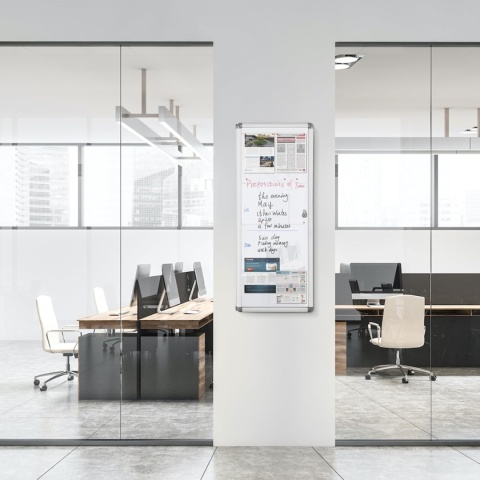 Swansea gablota zamykana do wewnątrz, magnetyczna 98 X 36 CM