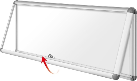 Swansea gablota zamykana do wewnątrz, magnetyczna 98 X 36 CM