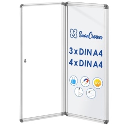 Swansea gablota zamykana do wewnątrz, magnetyczna 98 X 36 CM