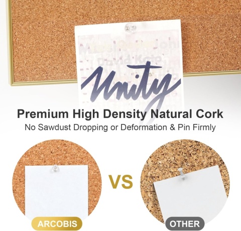 Tablica magnetyczna korkowa suchościeralna 45 x 60cm