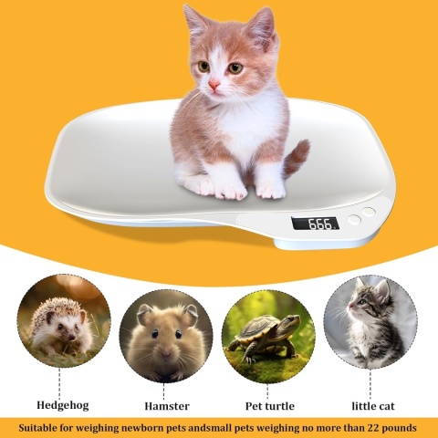 Waga 4w1 dla małych dzieci lub zwierząt 50g -15 kg - BIAŁA