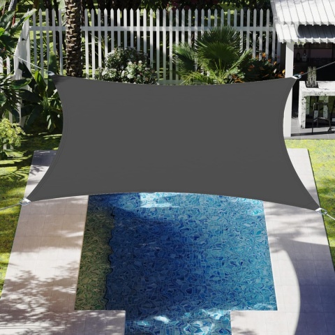 Żagiel przeciwsłoneczny OGRODOWY antracytowy 5 x 5 m ciemny szary