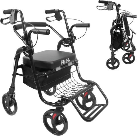 Balkonik wielofunkcyjny składany chodzik podpórka rollator Siedzenie KMINA