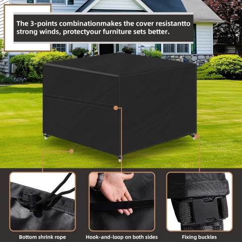 Callni Pokrowiec na meble ogrodowe, odporny na warunki zimowe 70 x70 cm