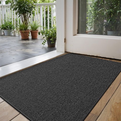 DEXI Wycieraczka do drzwi wejściowych, 92 x 142 cm, antypoślizgowa