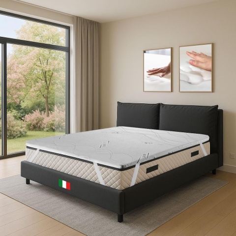 Geemma materac, pianka z pamięcią kształtu, 5 cm, z hipoalergiczna, 160 x 190 cm