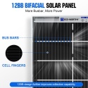 Eco-Worthy panel solarny bifacial 195W 18V mono 12V balkon camper