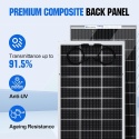 Eco-Worthy panel solarny bifacial 195W 18V mono 12V balkon camper