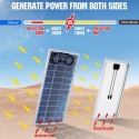 Eco-Worthy panel solarny bifacial 195W 18V mono 12V balkon camper