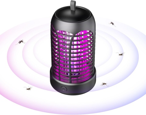 Elektryczna lampa owadobójcza, 4500 V, lampa na komary z 20 W UV i światłem LED 9 W